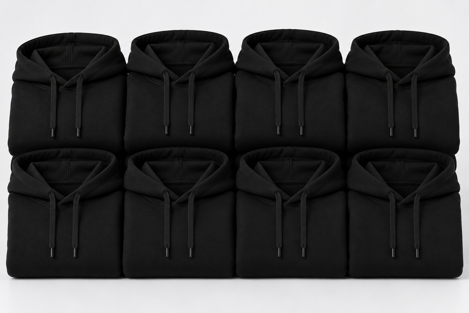 Lot de 8 hoodies standards noirs