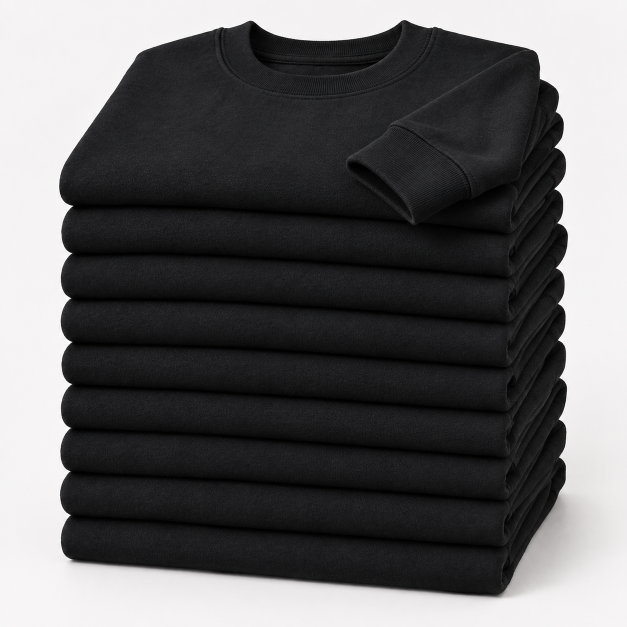 Lot de 10 cols ronds standards noirs