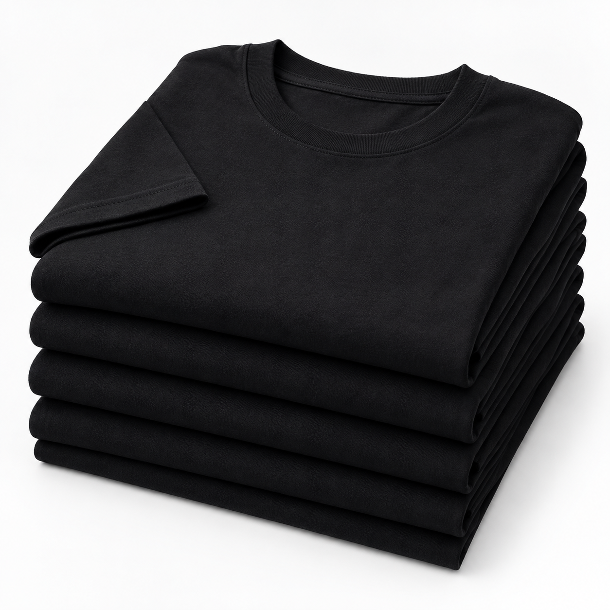 Lot de 48 t-shirts standards noirs